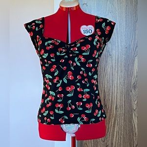 Hell Bunny Vixen cherry top